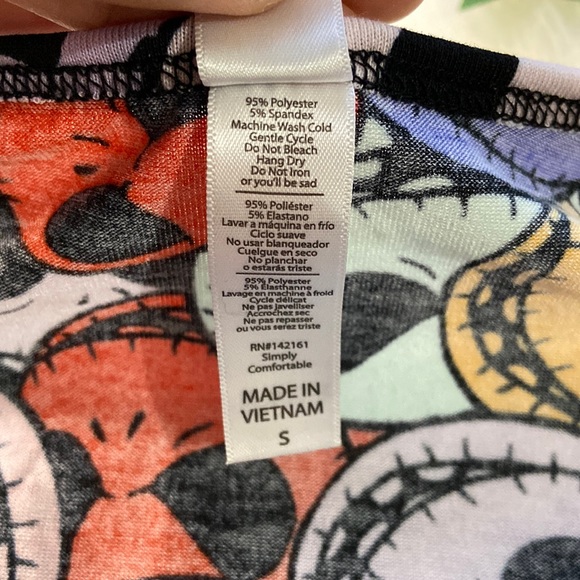 LuLaRoe Jack Skellington multicolor "Julia" size Small - Picture 10 of 11